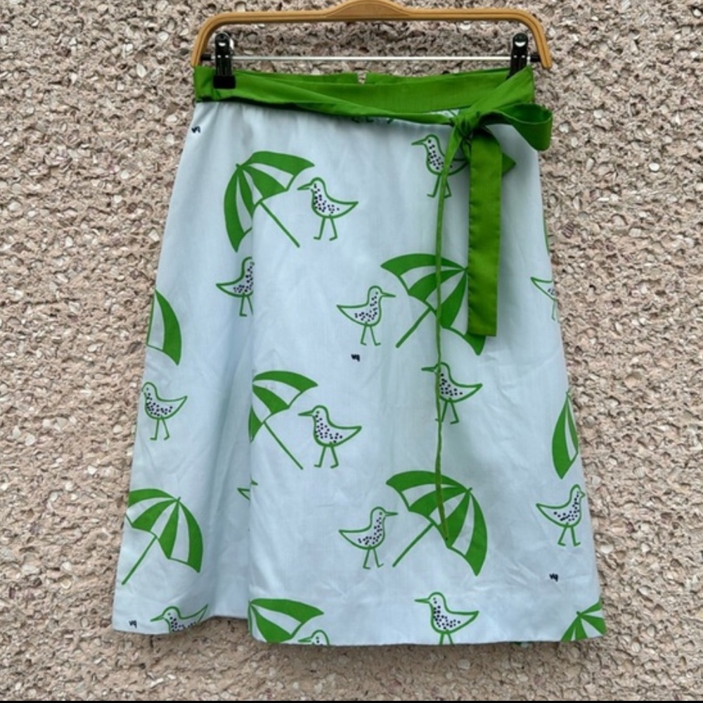 Rare Vested Gentress Shore Birds Vintage Skirt